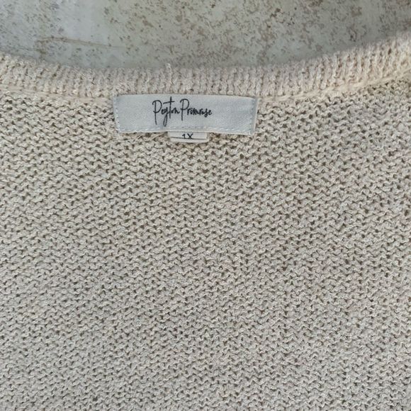 Peyton Primrose | Cream Coloured Button Up Knit Cardigan - Picture 4 of 5